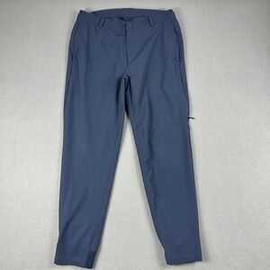 Mack Weldon Pants Mens Large Blue Tech Jogger Cuffed Stretch Zip Pockets Tapered